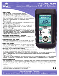 Thumbnail of document Data Sheet - 434 Automated Diagnostic 4-20 mA Calibrator